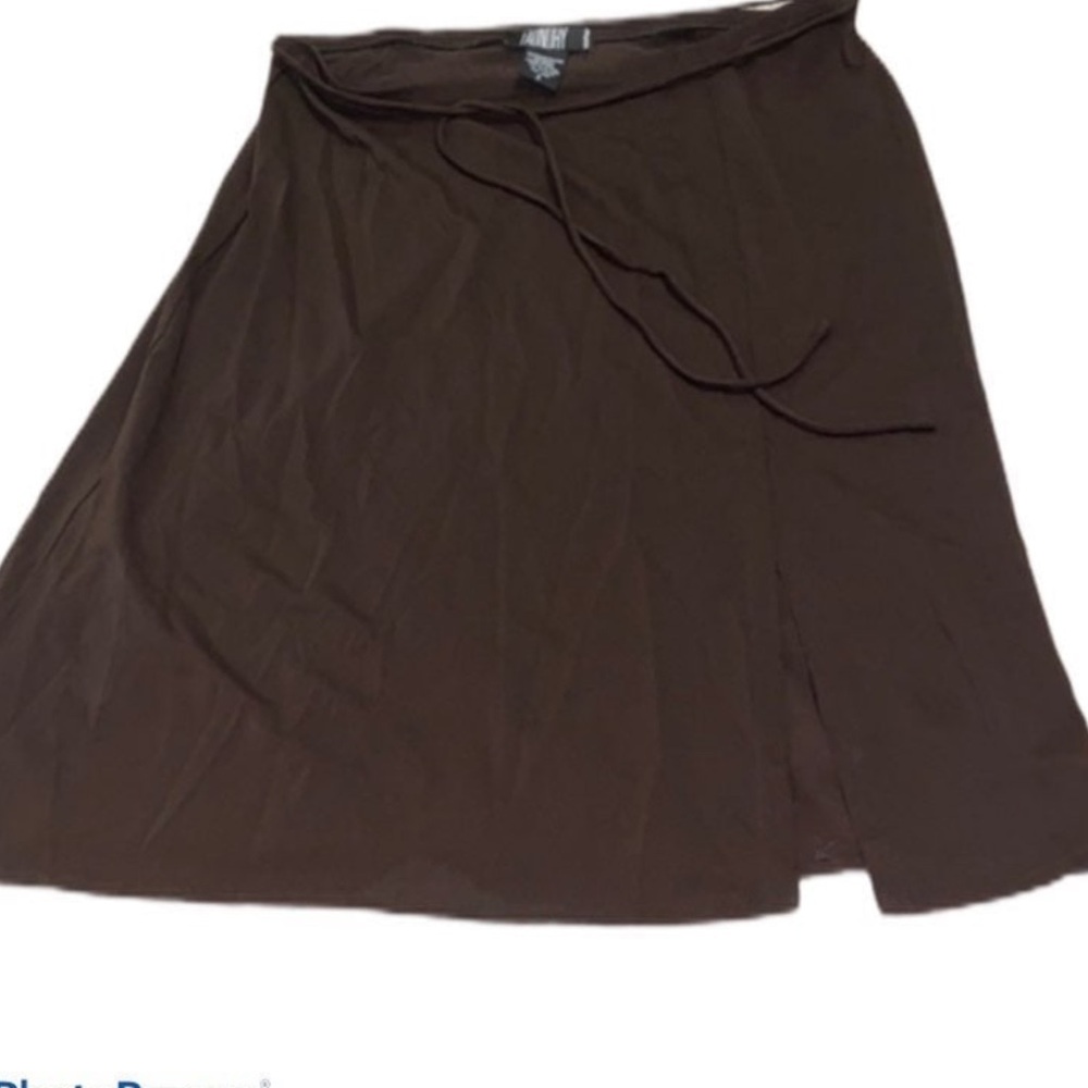 Chinese Laundry Brown Wrap-Style Skirt